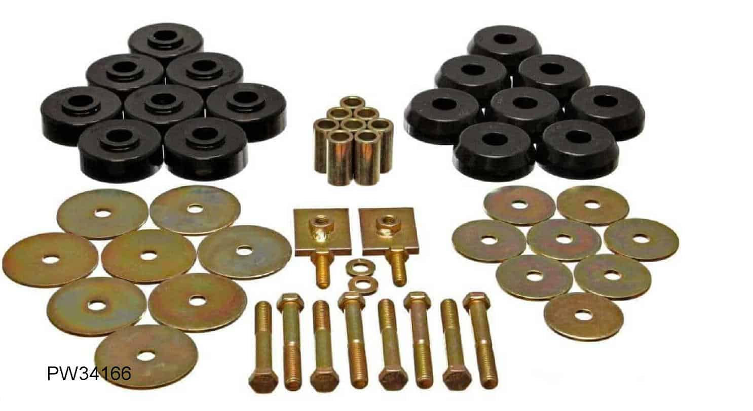 Body Mount Kit: 59-64 Chev / Laurentian  Full Size (US Poly) - Not Conv.